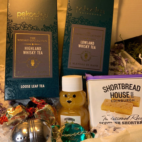 Scottish Whisky Tea Gift Box, Scotland Gift, Scottish Loose Tea Gift, Whiskey Lover Gift, New Home Gift, Get Well Gift, Thank You Gift