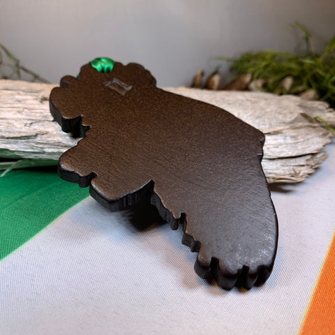 Load image into Gallery viewer, Ireland Map Ornament, Turf Hanging Ornament, Christmas Tree Ornament, Ireland Gift, Irish Turf Gift, Housewarming Gift, New Home Gift
