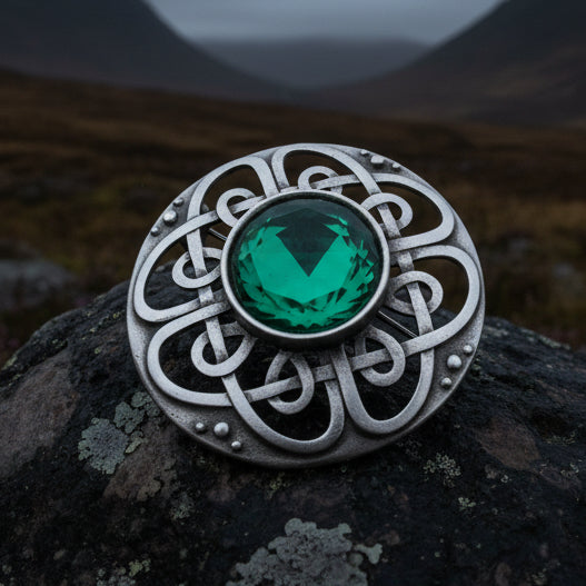 Celtic Knot Brooch, Celtic Pin, Scottish Tartan Pin, Irish Jewelry, Norse Jewelry, Ireland Pin, Scotland Jewelry, Viking Jewelry, Plaid Pin