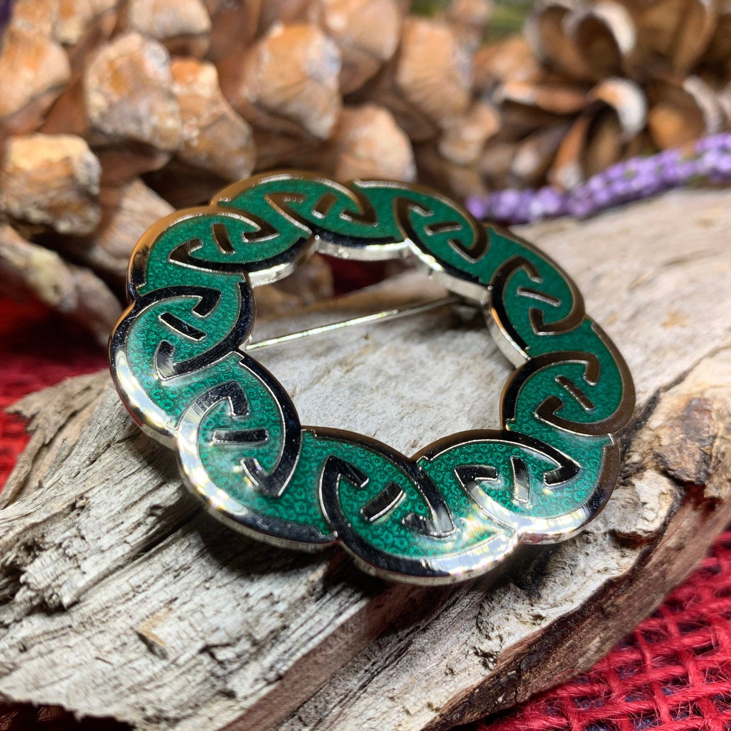 Celtic Brooch, Celtic Jewelry, Irish Jewelry, Scotland Jewelry, Anniversary Gift, Ireland Brooch, Enamel Jewelry, Celtic Pin, Wife Gift
