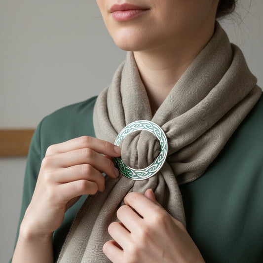 Celtic Knot Scarf Ring, Scotland Jewelry, Pagan Jewelry, Ireland Jewelry, Celtic Jewelry, Mom Gift, Wife Gift, Sister Gift, Friend Gift