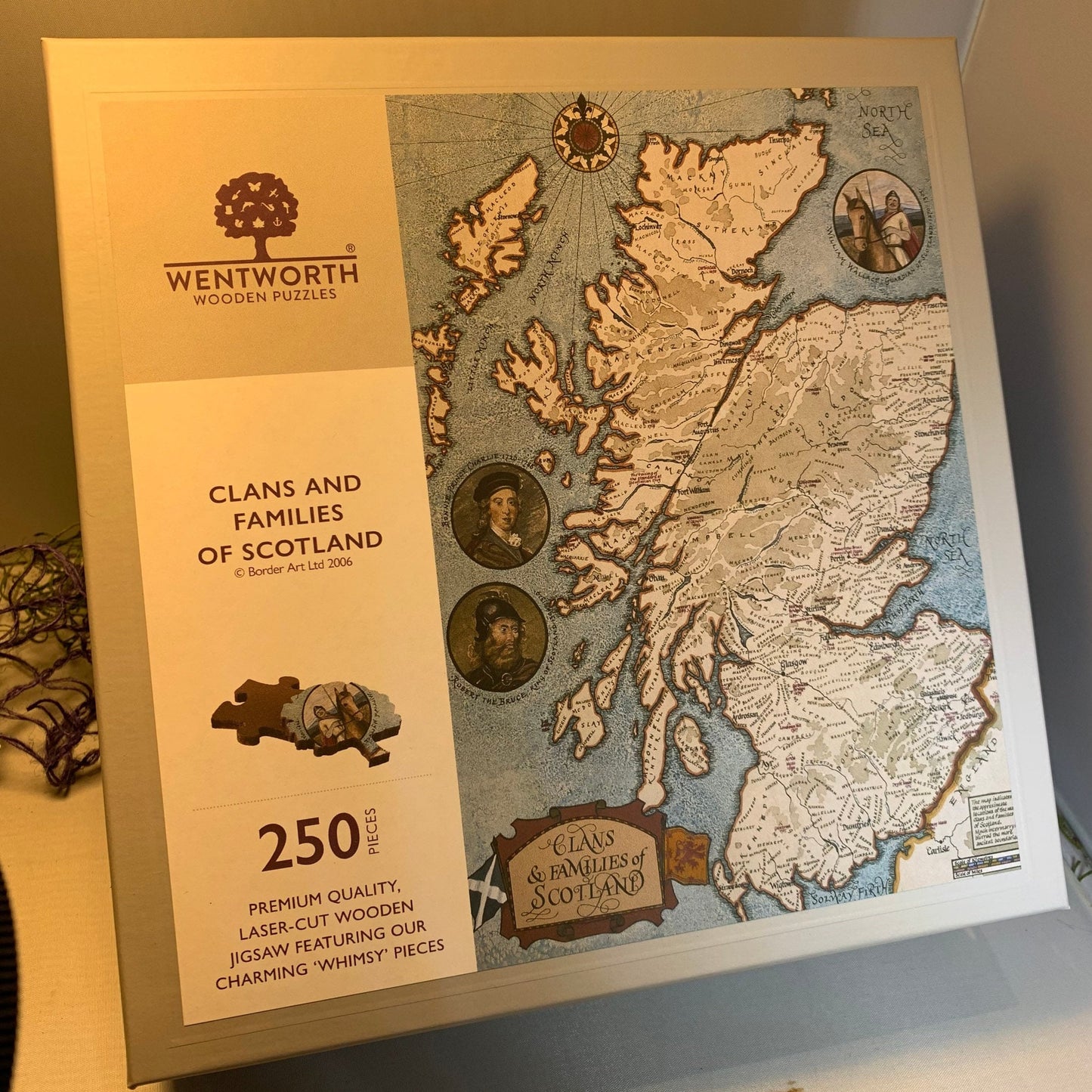 Scotland Gift, Wooden Puzzle, Map of Scotland, Scottish Clans, Scottish Gifts, Clan Map, Dad Gift, Mom Gift, Outlander Lover Gift, Jigsaw