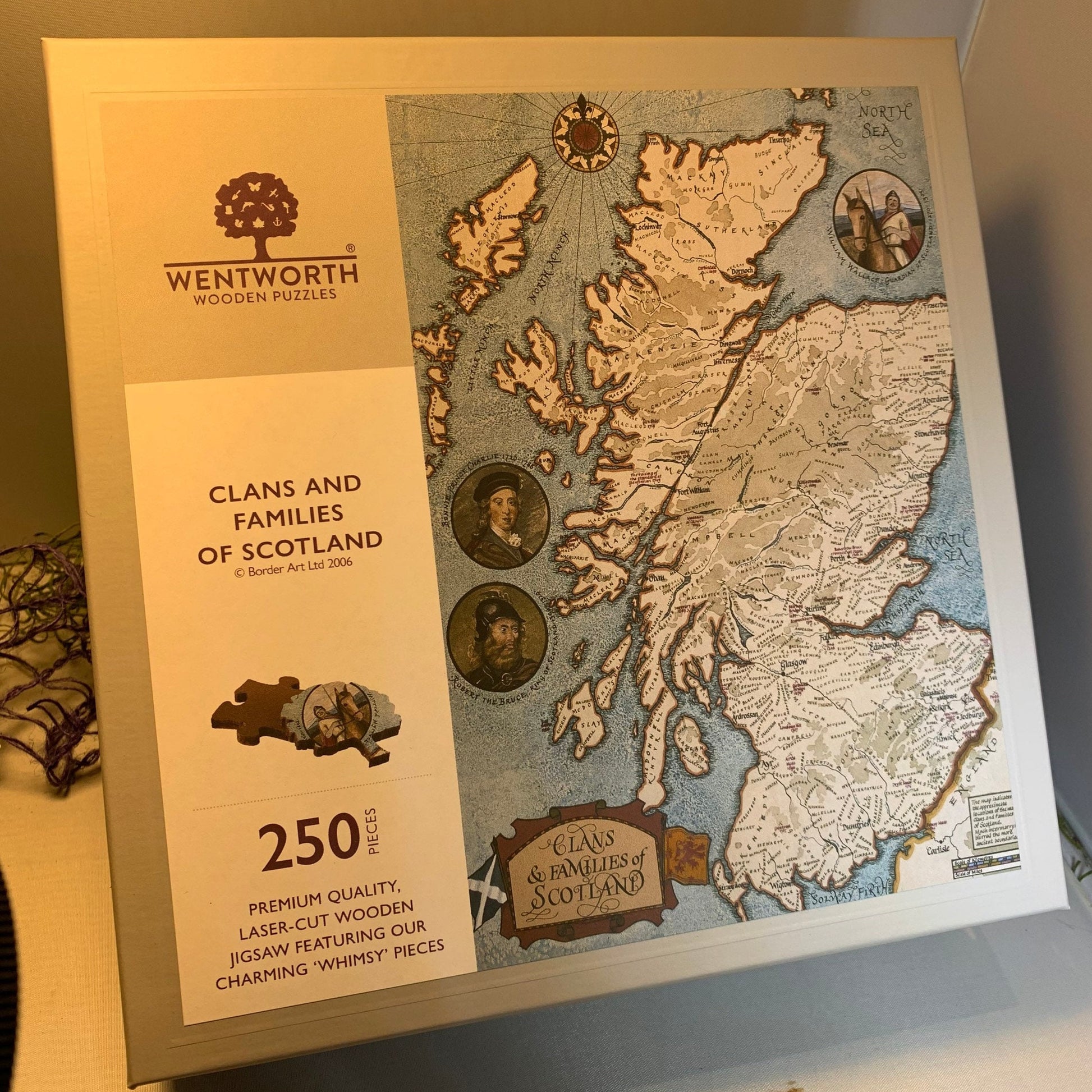 Scotland Gift, Wooden Puzzle, Map of Scotland, Scottish Clans, Scottish Gifts, Clan Map, Dad Gift, Mom Gift, Outlander Lover Gift, Jigsaw