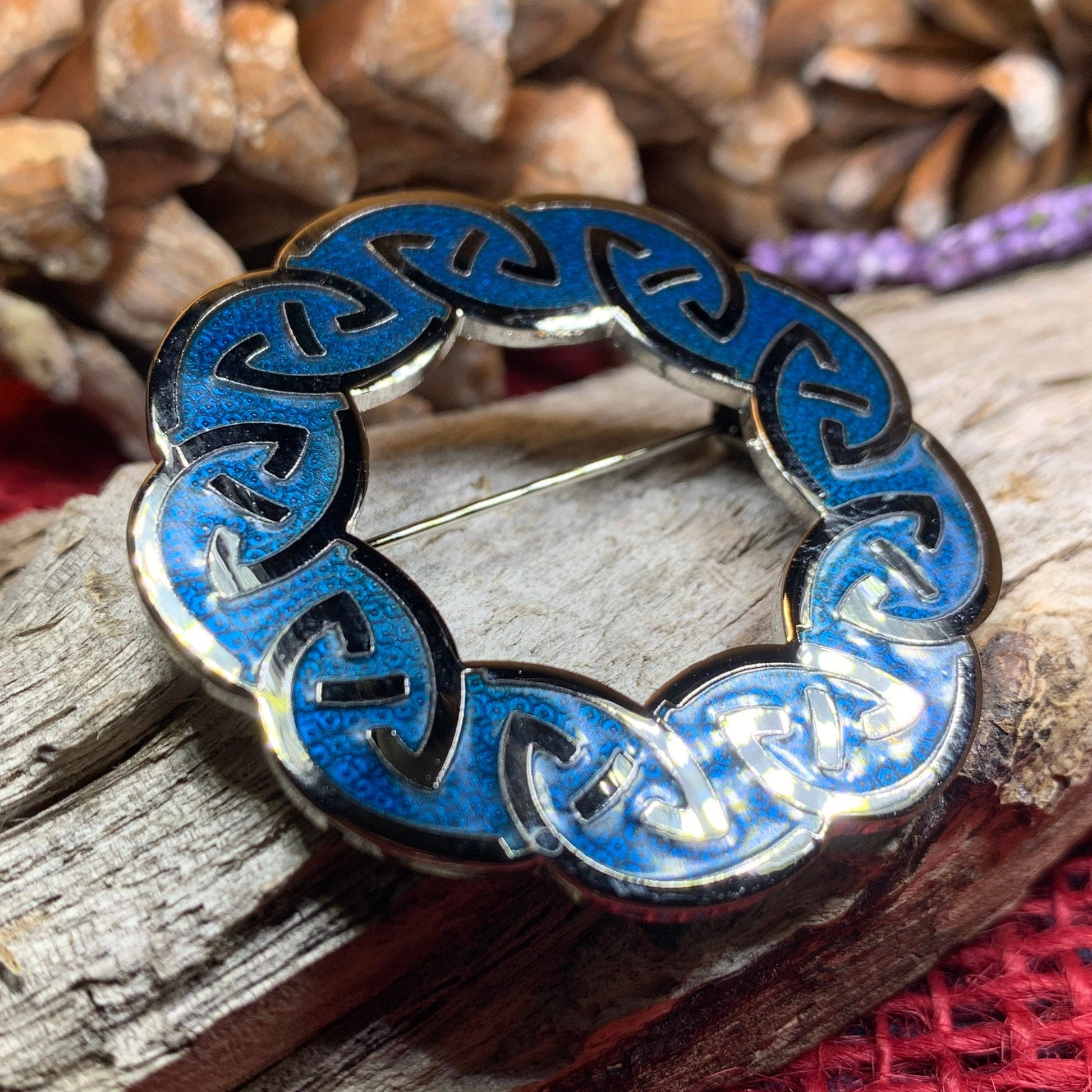 Celtic Brooch, Celtic Jewelry, Irish Jewelry, Scotland Jewelry, Anniversary Gift, Ireland Brooch, Enamel Jewelry, Celtic Pin, Wife Gift