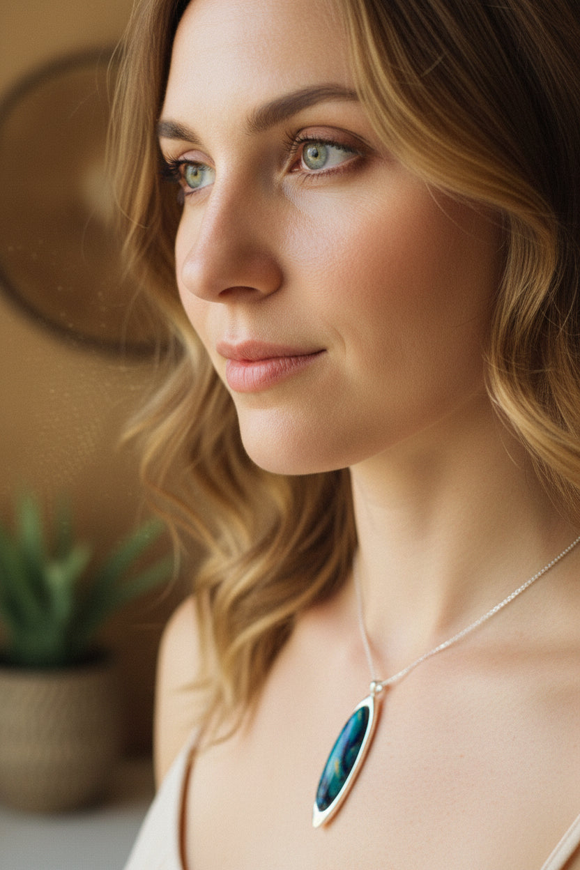 Scottish Highlands Heathergems Necklace - Handmade in Scotland — view 2