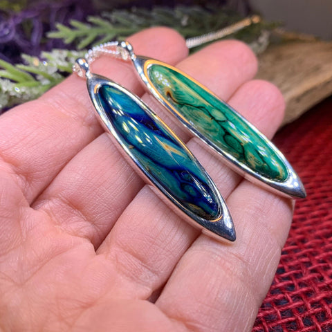 Load image into Gallery viewer, Scottish Highlands Necklace, Heather Gem, Scotland Jewelry, Celtic Jewelry, Graduation Gift, Nature Jewelry, Wiccan Necklace, Wife Gift
