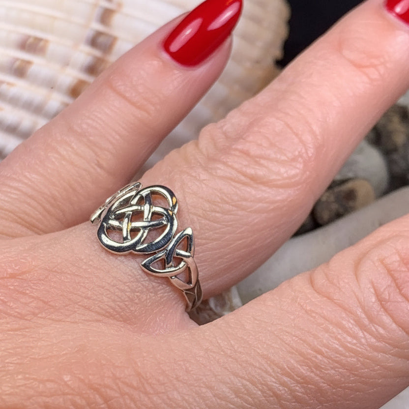 Celtic Knot Ring, Celtic Ring, Ireland Ring, Dara Knot Jewelry, Irish Ring, Irish Dance Gift, Anniversary Gift, Bridal Ring, Wiccan Ring