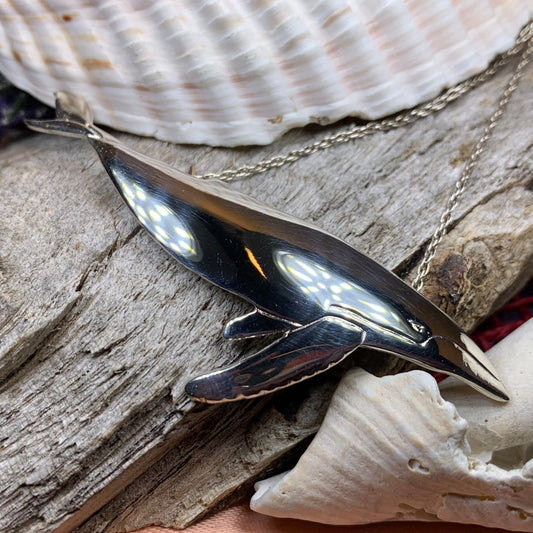 Humpback Whale Necklace, Fish Necklace, Nautical Jewelry, Mom Gift, Sea Jewelry, Ocean Jewelry, Animal Jewelry, Nature Jewelry, Beach Gift