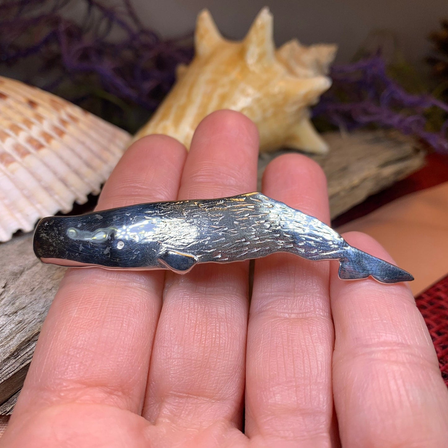 Sperm Whale Necklace, Fish Necklace, Nautical Jewelry, Mom Gift, Sea Jewelry, Ocean Jewelry, Animal Jewelry, Nature Jewelry, Beach Jewelry