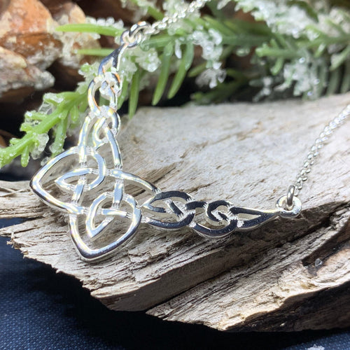 Celtic Knot Necklace, Celtic Jewelry, Irish Jewelry, Anniversary Gift, Scotland Jewelry, Wife Gift, Silver Scottish Pendant, Ireland Gift