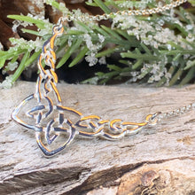 Load image into Gallery viewer, Celtic Knot Necklace, Celtic Jewelry, Irish Jewelry, Anniversary Gift, Scotland Jewelry, Wife Gift, Silver Scottish Pendant, Ireland Gift
