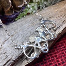 Load image into Gallery viewer, Thistle Necklace, Scotland Jewelry, Celtic Jewelry, Bridal Jewelry, Anniversary, Gift for Her, Graduation Gift, Wife Gift, Girlfriend Gift
