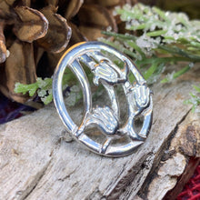 Load image into Gallery viewer, Bluebells Brooch, Scottish Pin, Anniversary Gift, Scotland Jewelry, Flower Jewelry, Celtic Jewelry, Nature Jewelry, Woodland Flower Pin
