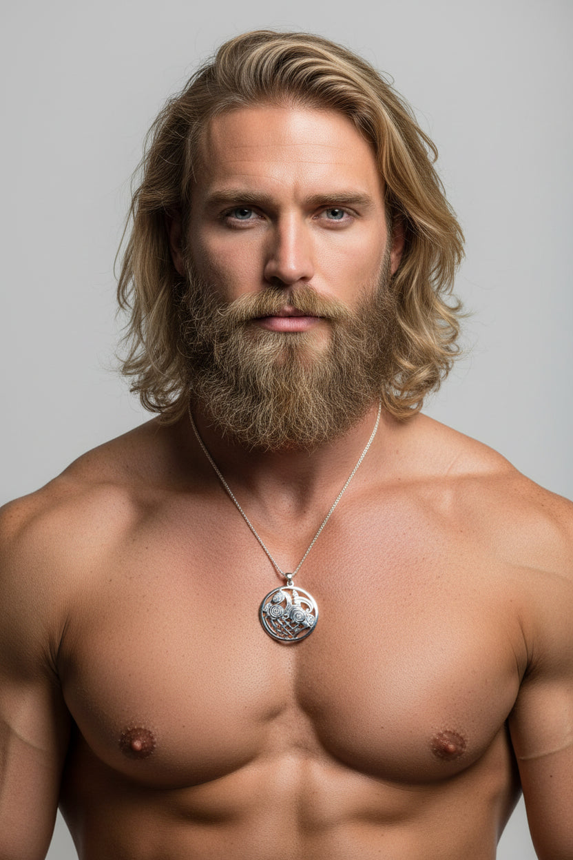 Sleipnir Necklace, Norse Jewelry, Scotland Jewelry, Odin Jewelry, Horse Jewelry, Girlfriend Gift, Wife Gift, Viking Jewelry, Nordic Pendant
