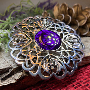 Thistle Brooch, Scottish Pin, Celtic Jewelry, Scotland Jewelry, Celtic Plaid Pin, Flower Jewelry, Outlander Jewelry, Thistle Jewelry