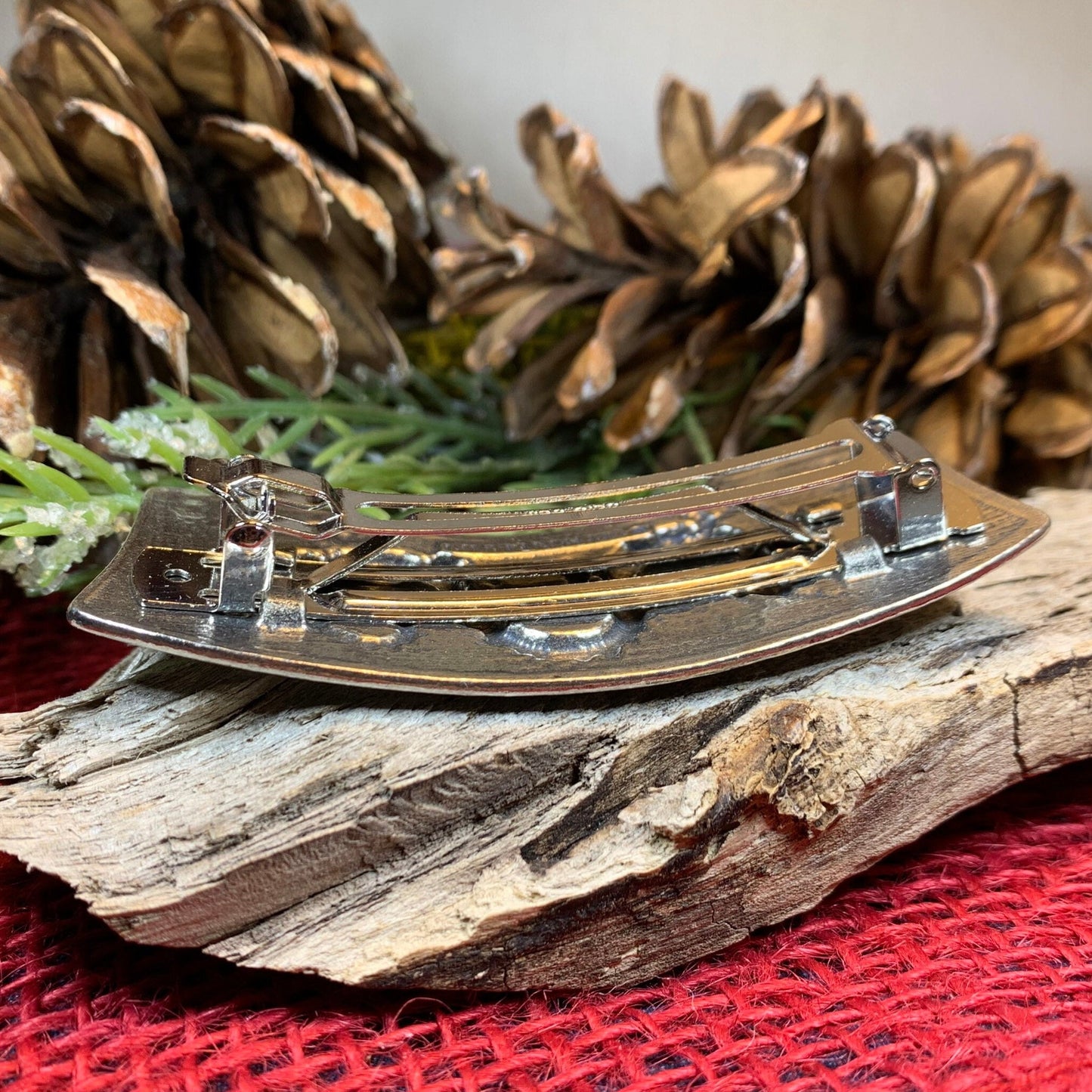 Dragon Hair Clip, Dragon Barrette, Chinese Jewelry, Gothic Jewelry, Friend Gift, Wiccan Jewelry, Pewter Jewelry, Nature Barrette