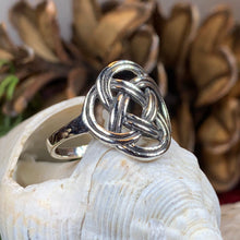Load image into Gallery viewer, Celtic Knot Ring, Celtic Ring, Ireland Ring, Dara Knot Jewelry, Irish Ring, Irish Dance Gift, Anniversary Gift, Statement Ring, Wiccan Ring
