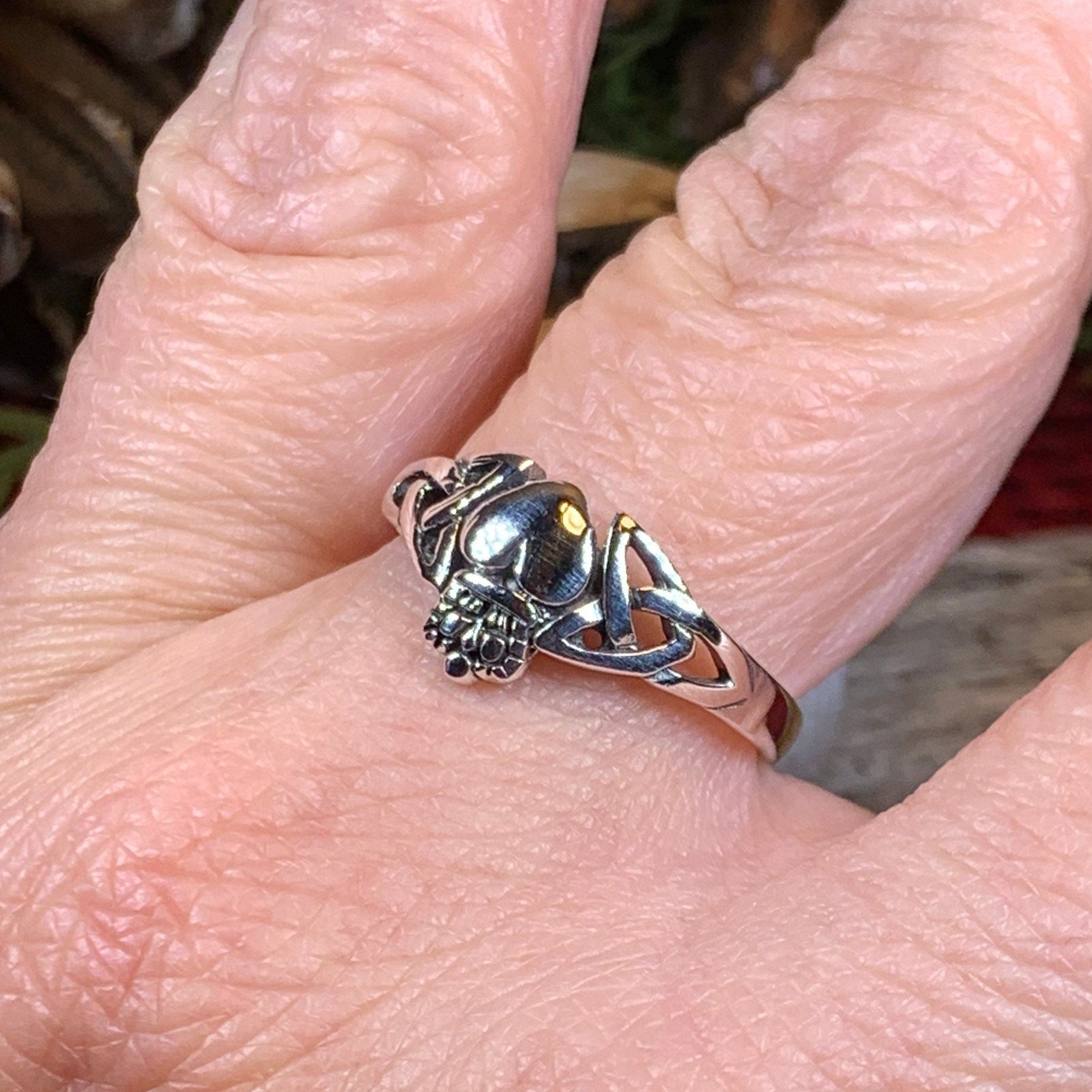 Claddagh Ring, Celtic Jewelry, Irish Jewelry, Celtic Knot Jewelry, Irish Ring, Irish Dance Gift, Anniversary Gift, Bridal Ring, Trinity Knot