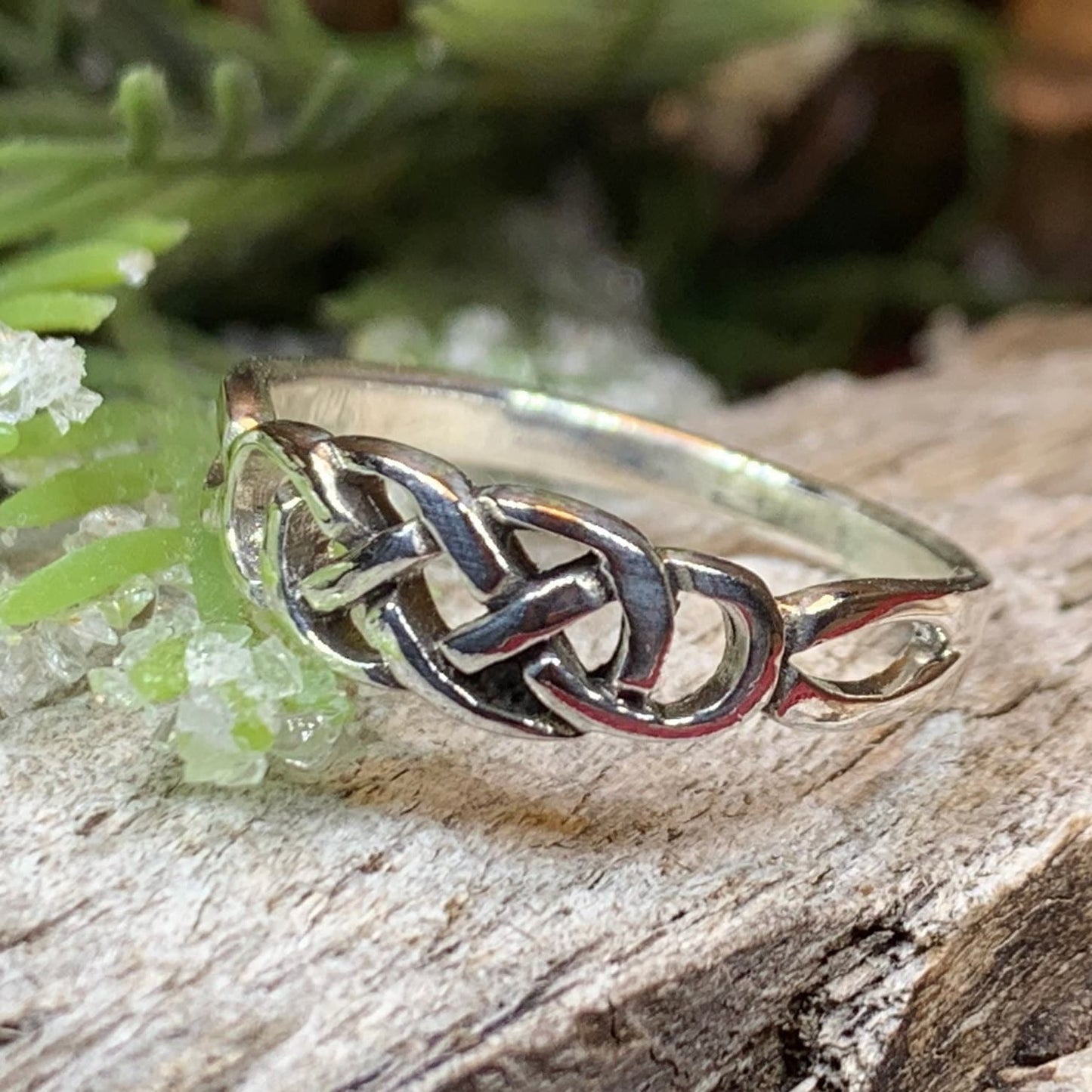 Simplicity Celtic Knot Ring in Sterling Silver — view 7