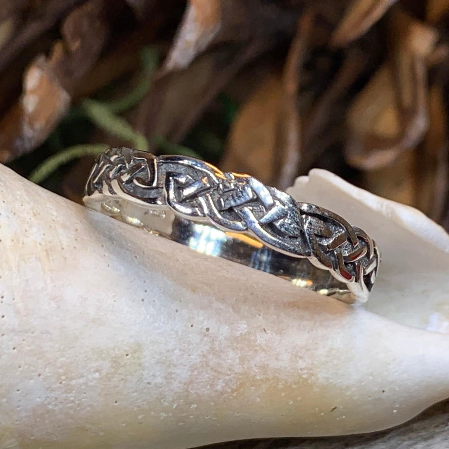Celtic Knot Ring, Celtic Ring, Silver Irish Ring, Promise Ring, Silver Boho Ring, Irish Dance Gift, Anniversary Gift, Scottish Band Ring