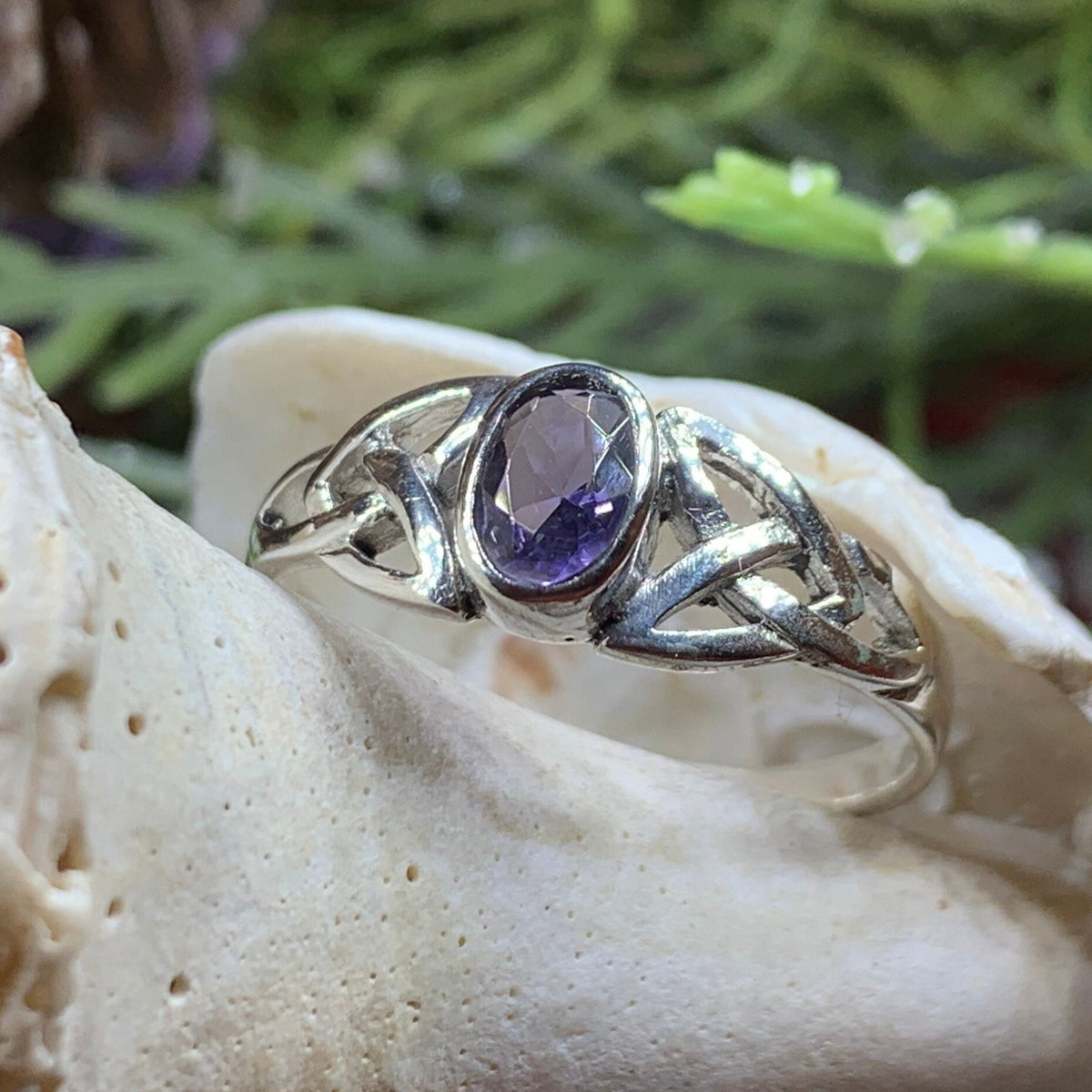 Faelyn Celtic Trinity Knot Ring — view 8