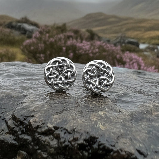 Celtic Knot Earrings, Irish Jewelry, Celtic Jewelry, Anniversary Gift, Bridal Jewelry, Norse Jewelry, Yoga Jewelry, Scottish Jewelry