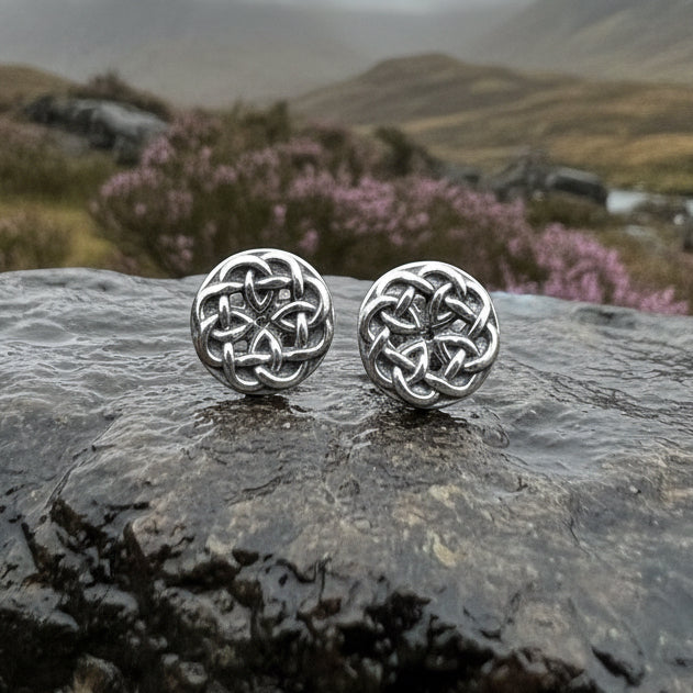 Celtic Knot Earrings, Irish Jewelry, Celtic Jewelry, Anniversary Gift, Bridal Jewelry, Norse Jewelry, Yoga Jewelry, Scottish Jewelry