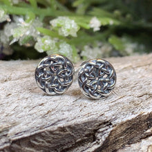 Load image into Gallery viewer, Celtic Knot Earrings, Irish Jewelry, Celtic Jewelry, Anniversary Gift, Bridal Jewelry, Norse Jewelry, Yoga Jewelry, Scottish Jewelry
