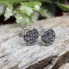 Load image into Gallery viewer, Celtic Knot Earrings, Irish Jewelry, Celtic Jewelry, Anniversary Gift, Bridal Jewelry, Norse Jewelry, Yoga Jewelry, Scottish Jewelry
