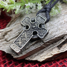 Load image into Gallery viewer, Celtic Cross Necklace, Irish Cross, Cross Necklace, First Communion Cross, Religious Gift, Cross Pendant
