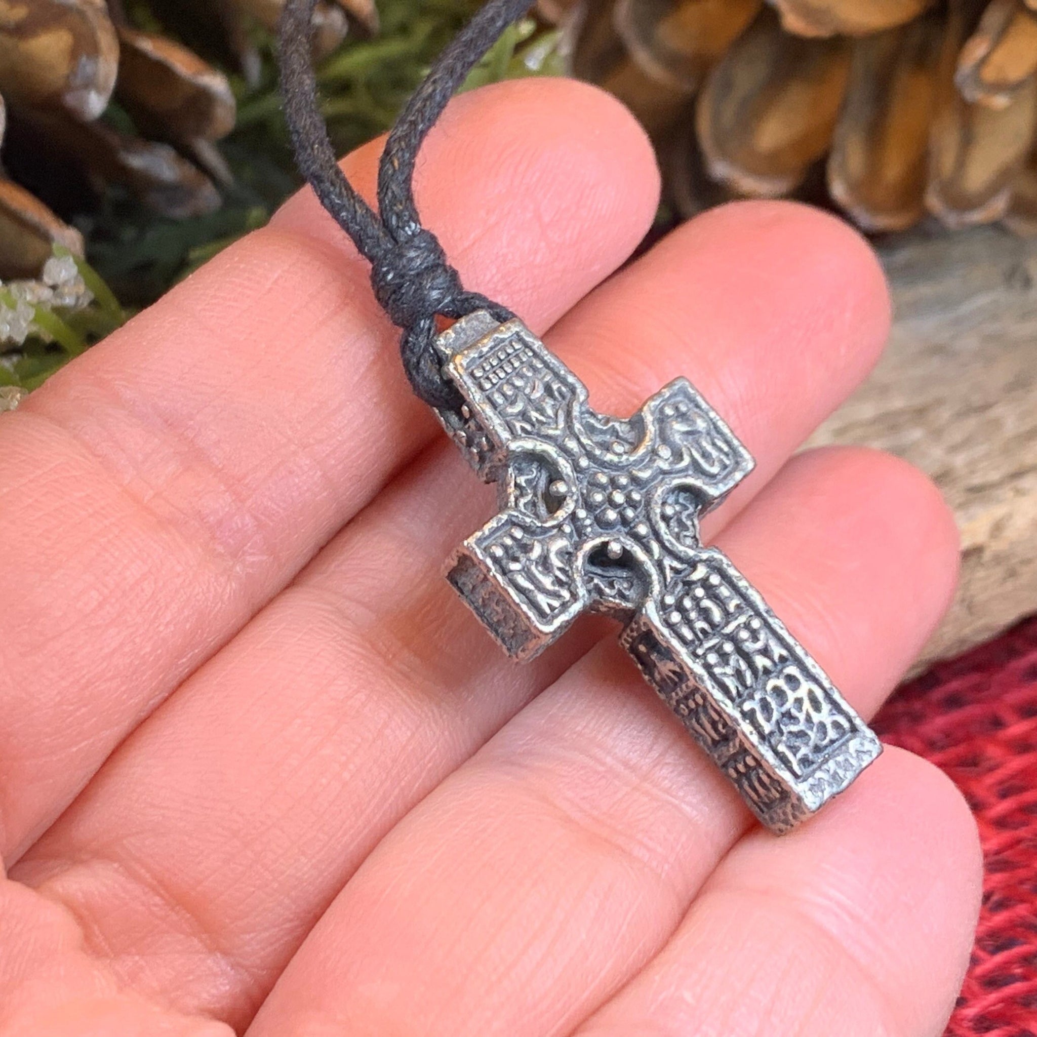 Ahenny Celtic High Cross Necklace – Celtic Crystal Design Jewelry