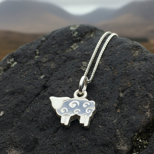 Sheep Necklace, Irish Jewelry, Lamb Jewelry, Nature Necklace, Mom Gift, Animal Jewelry, Gift for Her, Animal Necklace, Best Friend