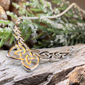 Celtic Knot Necklace, Celtic Jewelry, Irish Jewelry, Anniversary Gift, Scotland Jewelry, Wife Gift, Silver Scottish Pendant, Ireland Gift