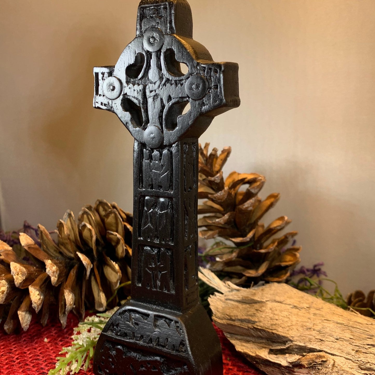 Clonmacnois Celtic Cross, Turf High Cross, Irish Cross Statue, Ireland Gift, Irish Turf, Housewarming Gift, New Home Gift, Confirmation Gift