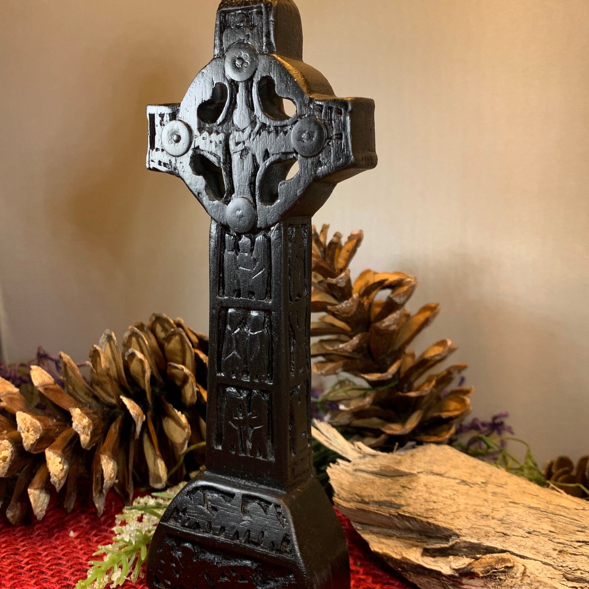 Clonmacnois Celtic Cross, Turf High Cross, Irish Cross Statue, Ireland Gift, Irish Turf, Housewarming Gift, New Home Gift, Confirmation Gift
