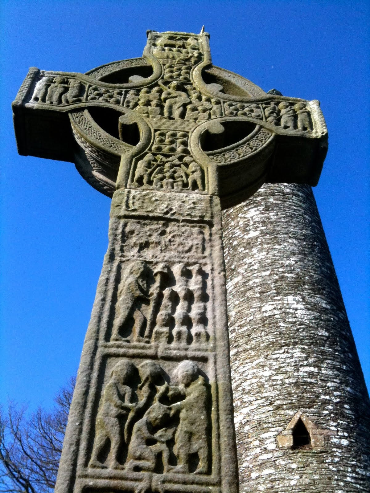 Monasterboice Celtic Cross, Turf High Cross, Irish Cross Statue, Ireland Gift, Irish Turf, Housewarming Gift, New Home Gift, Confirmation