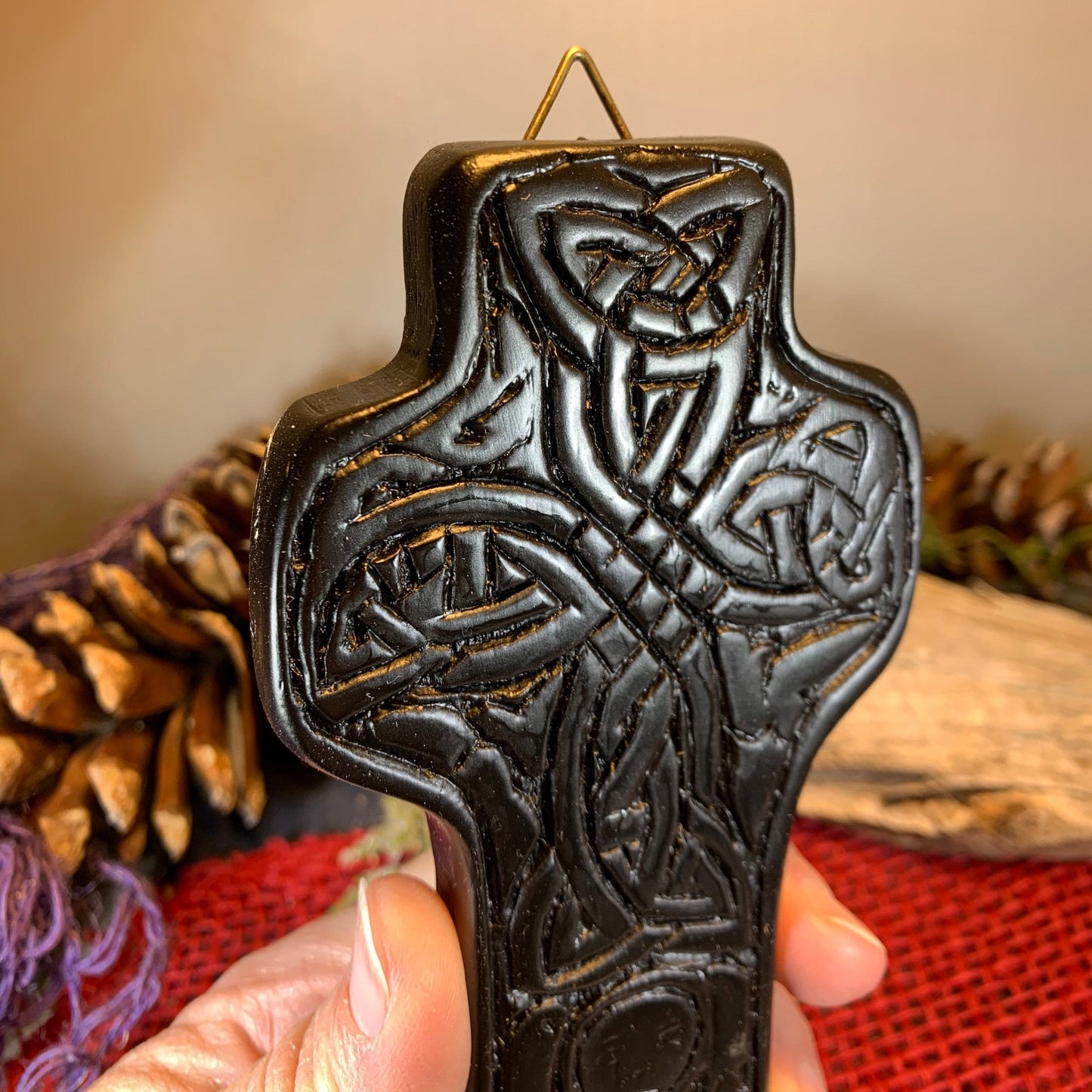Saint Patrick Celtic Cross, Turf High Cross, Irish Cross Statue, Ireland Gift, Irish Turf, Housewarming Gift, New Home Gift, Confirmation