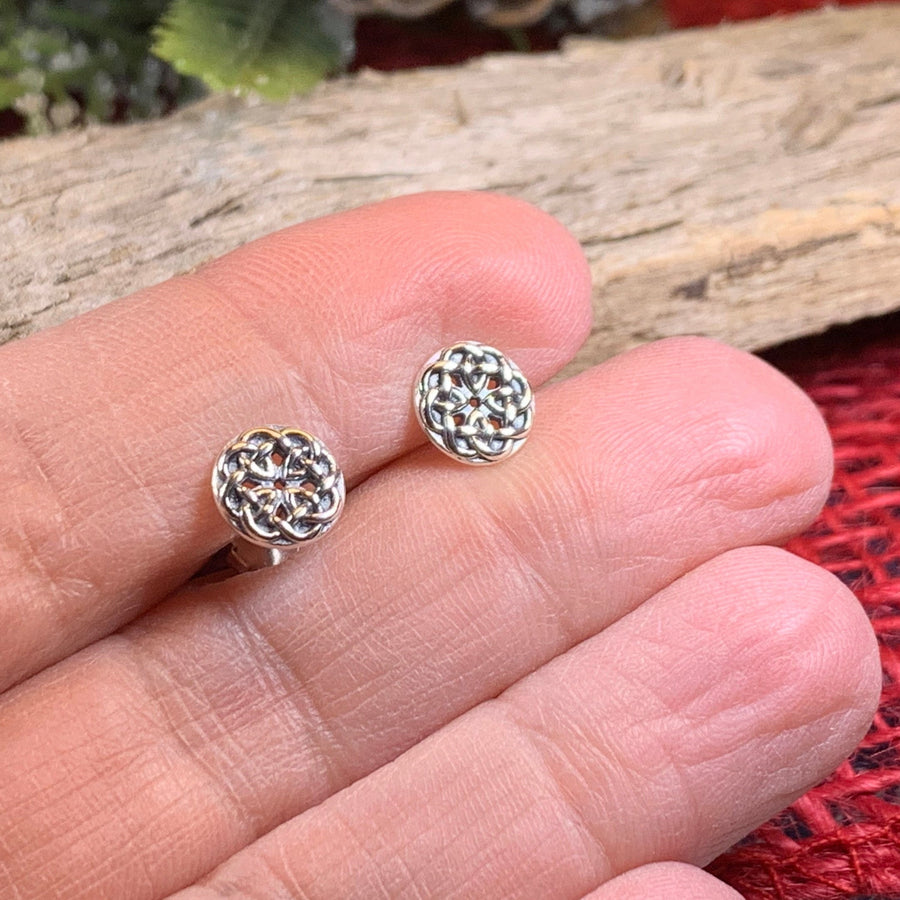 Celtic Knot Earrings, Irish Jewelry, Celtic Jewelry, Anniversary Gift, Bridal Jewelry, Norse Jewelry, Yoga Jewelry, Scottish Jewelry