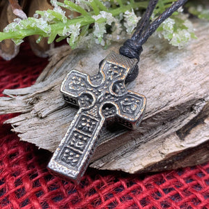 Celtic Cross Necklace, Claddagh Cross, Ireland Pendant, First Communion, Confirmation, Irish Cross, Religious Jewelry, Christian Jewelry