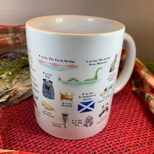 Load image into Gallery viewer, Scotland Love Mug, Scotland Gift, Kilt Mug Gift, Ceramic Mug, Bagpiper Gift, Outlander Gift, Coffee Mug Gift, Mom Gift, Dad Gift, Wife Gift

