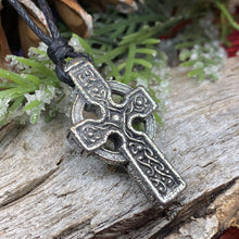 Load image into Gallery viewer, Celtic Cross Necklace, Irish Cross, Ireland Cross Pendant, First Communion Cross, Religious Gift, Cross Pendant, High Cross, South Cross
