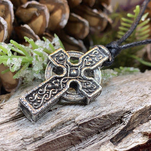 Celtic Cross Necklace, Irish Cross, Ireland Cross Pendant, First Communion Cross, Religious Gift, Cross Pendant, High Cross, South Cross