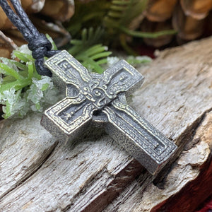 Celtic Cross Necklace, Irish Cross, Ireland Cross Necklace, First Communion Cross, Religious Gift, Cross Pendant, Dromiskin High Cross