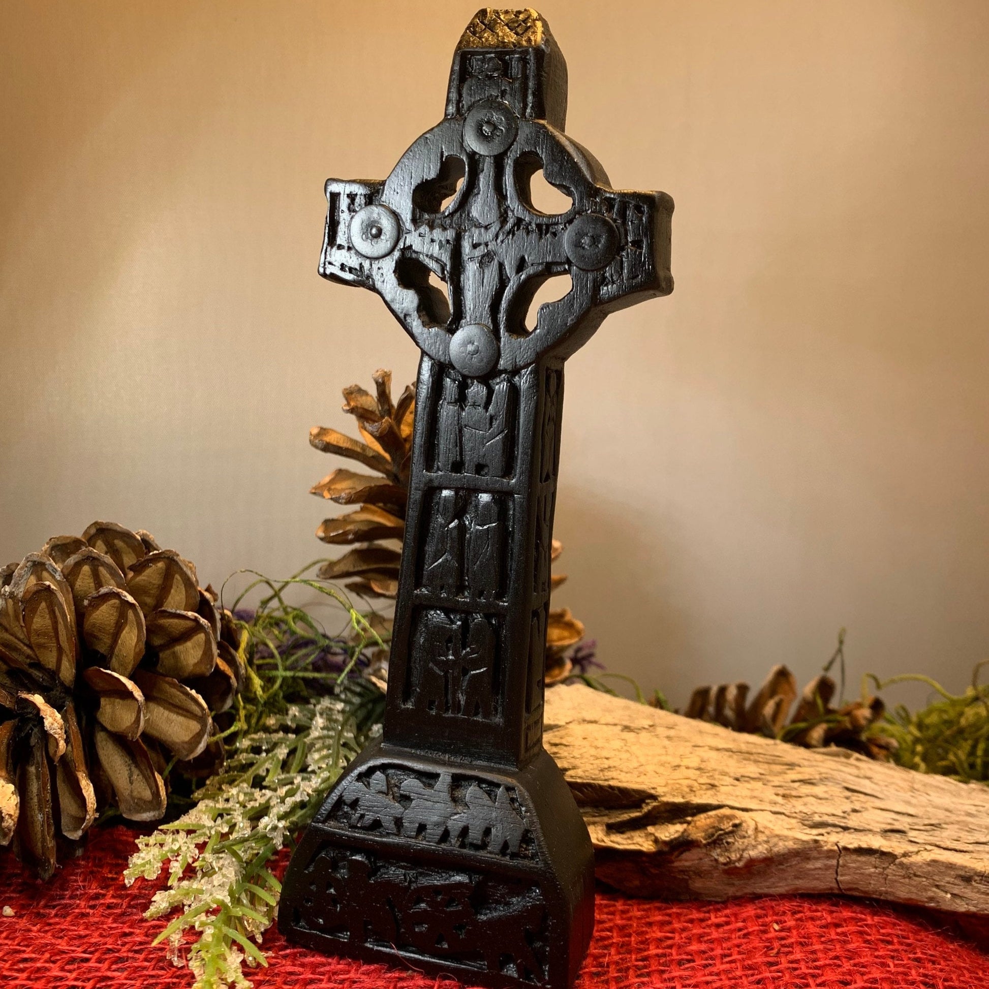 Clonmacnois Celtic Cross, Turf High Cross, Irish Cross Statue, Ireland Gift, Irish Turf, Housewarming Gift, New Home Gift, Confirmation Gift
