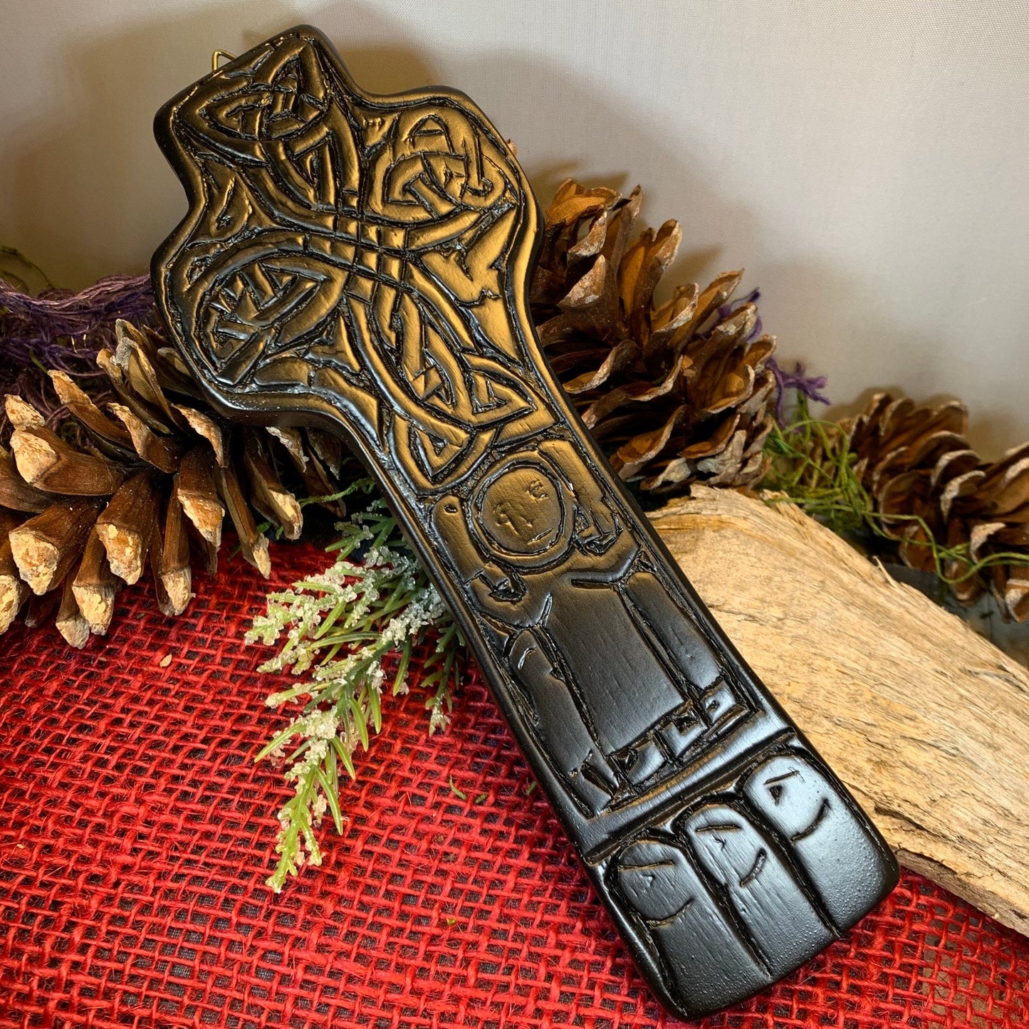 Saint Patrick Celtic Cross, Turf High Cross, Irish Cross Statue, Ireland Gift, Irish Turf, Housewarming Gift, New Home Gift, Confirmation