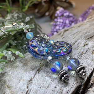 Celtic Twilight Mist Earrings, Blue Jewelry, Forest Jewelry, Beaded Drop Earrings, Mom Gift, Sister Gift, Friendship Gift, Nature Jewelry