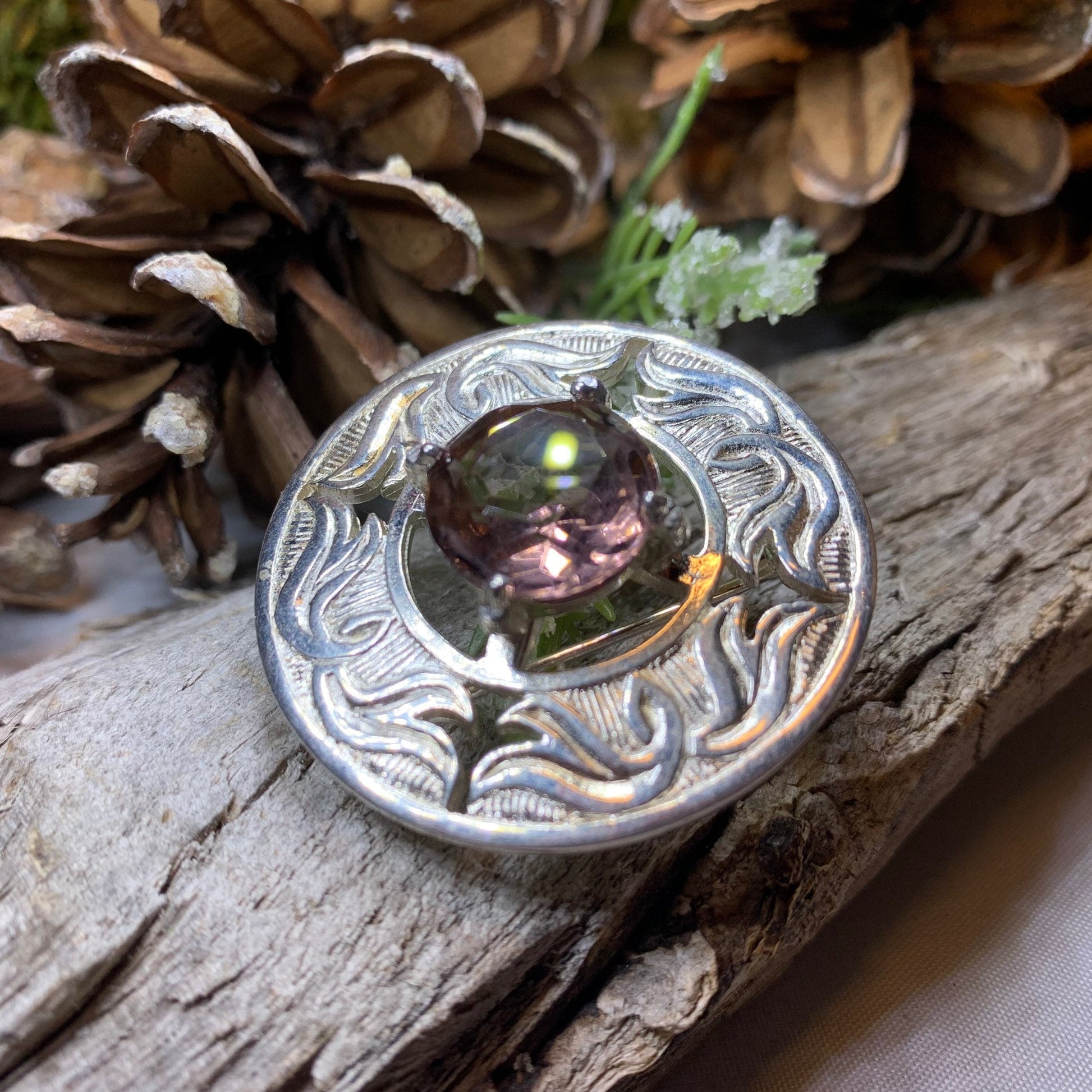 Celtic Brooch, Irish Pin, Scotland Jewelry, Scottish Brooch, Celtic Pin, Ireland Gift, Plaid Pin, Tartan Pin, Wiccan Jewelry, Mom Gift