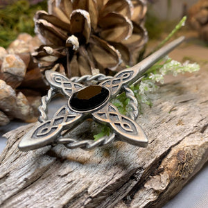 Celtic Cross Kilt Pin, Celtic Jewelry, Scotland Jewelry, Ireland Gift, Celtic Knot Brooch, Bagpiper Gift, Scottish Gift, Irish Dad Gift