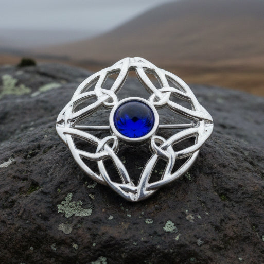 Celtic Brooch, Irish Pennanular Pin, Irish Jewelry, Scottish Brooch, Celtic Pin, Ireland Gift, Plaid Pin, Tartan Pin, Wiccan Jewelry