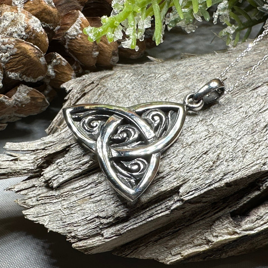 Celtic Knot Necklace, Celtic Pendant, Irish Jewelry, Norse Jewelry, Triquetra Jewelry, Trinity Knot Necklace, Scottish Pendant, Wife Gift